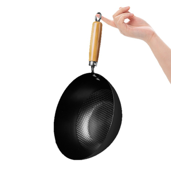 Τηγάνι από χυτοσίδηρο χωρίς επίστρωση με επίπεδη βάση, μοντέλο Non-coated Iron Pan, χωρίς καπάκι, φιλικό προς το περιβάλλον