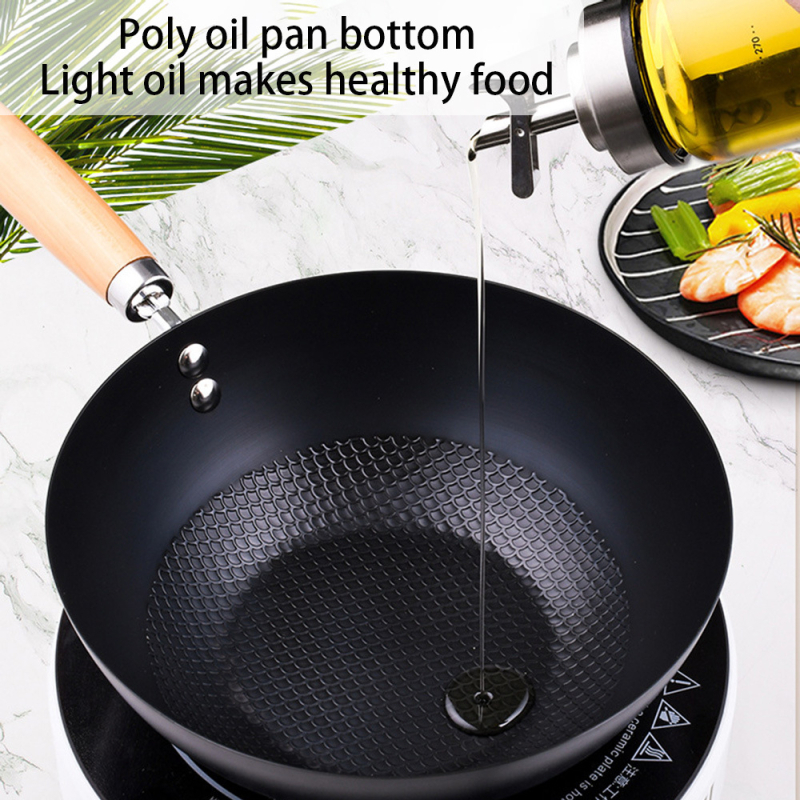 Τηγάνι από χυτοσίδηρο χωρίς επίστρωση με επίπεδη βάση, μοντέλο Non-coated Iron Pan, χωρίς καπάκι, φιλικό προς το περιβάλλον