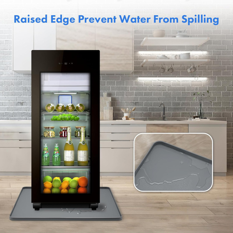 Силиконов комплект подложки за дъното на хладилника, горния панел на пералнята и баня за съхранение (Материал: силикон; Стил: прост и модерен; Съхранение: Баня; Категория: друго организиращо и прахозащита)