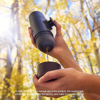 Φορητή χειροκίνητη μηχανή εσπρέσο για κάμπινγκ – μοντέλο gyzscj, μοντέρνο μινιμαλιστικό στυλ, συσκευασία μονή