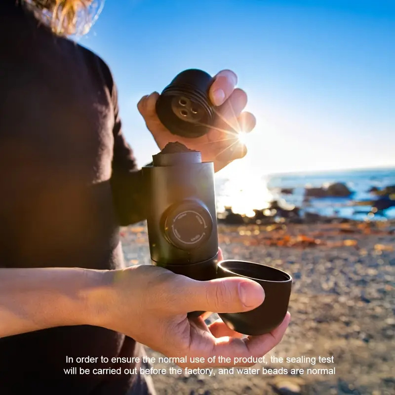 Φορητή χειροκίνητη μηχανή εσπρέσο για κάμπινγκ – μοντέλο gyzscj, μοντέρνο μινιμαλιστικό στυλ, συσκευασία μονή