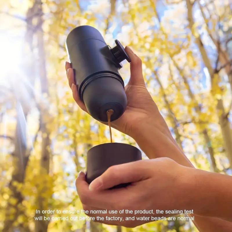 Φορητή χειροκίνητη μηχανή εσπρέσο για κάμπινγκ – μοντέλο gyzscj, μοντέρνο μινιμαλιστικό στυλ, συσκευασία μονή