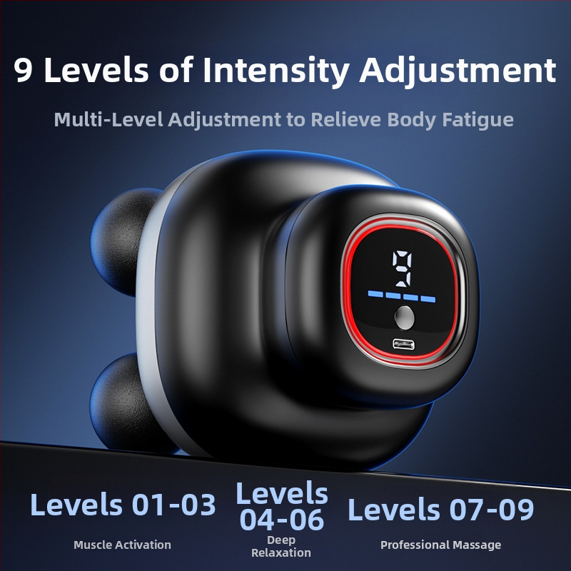 Medzinárodný elektrický masážny prístroj s kefovým motorom, viac ako 5 rýchlostí, viac ako 6 masážnych hlavíc a hluk 46–70 dB.