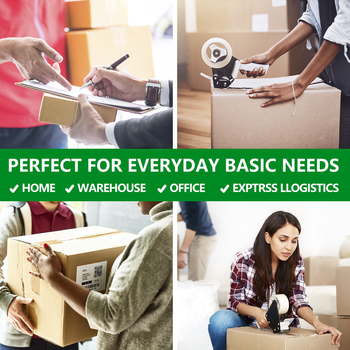 Ταινία συσκευασίας με κόλλα σε υδατική βάση, φιλμ BOPP, υψηλή ιξωδότητα, με 2 κοπτικά, αντοχή 60–80°C