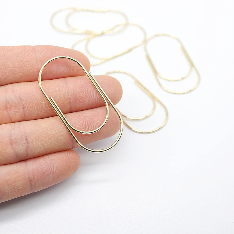 CNJH clipsuri metalice pentru hârtie, formă creativă, ambalate în cutie, model 001