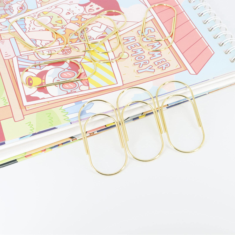 CNJH clipsuri metalice pentru hârtie, formă creativă, ambalate în cutie, model 001