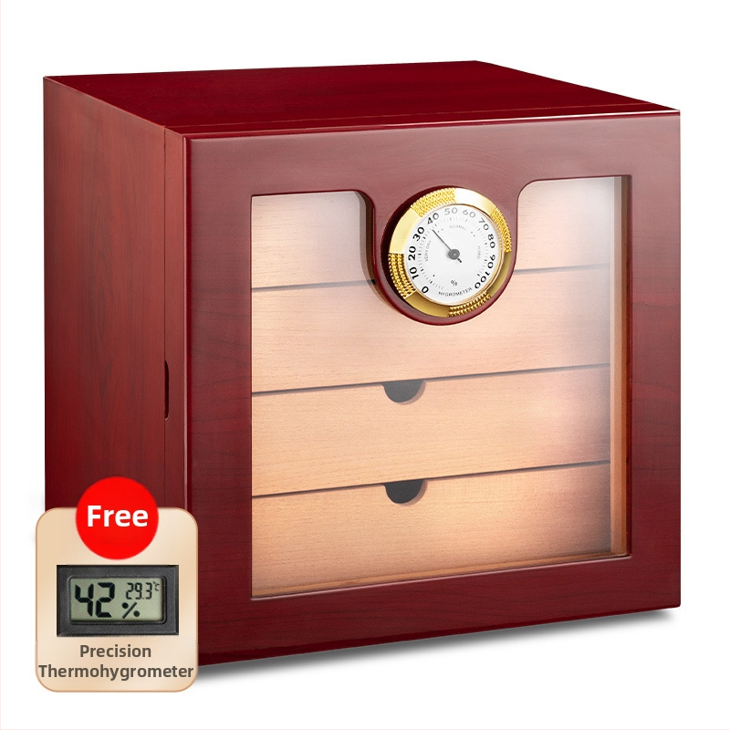 Κιβώτιο υγρασίας πούρων, ξύλινο, Bear zhizhe, 1 τεμάχιο, μινιμαλιστικό στυλ