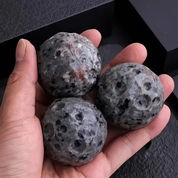 Asztali dísz Flame Stone, Crater Ball, Moon Surface, Crystal (CMS kód)