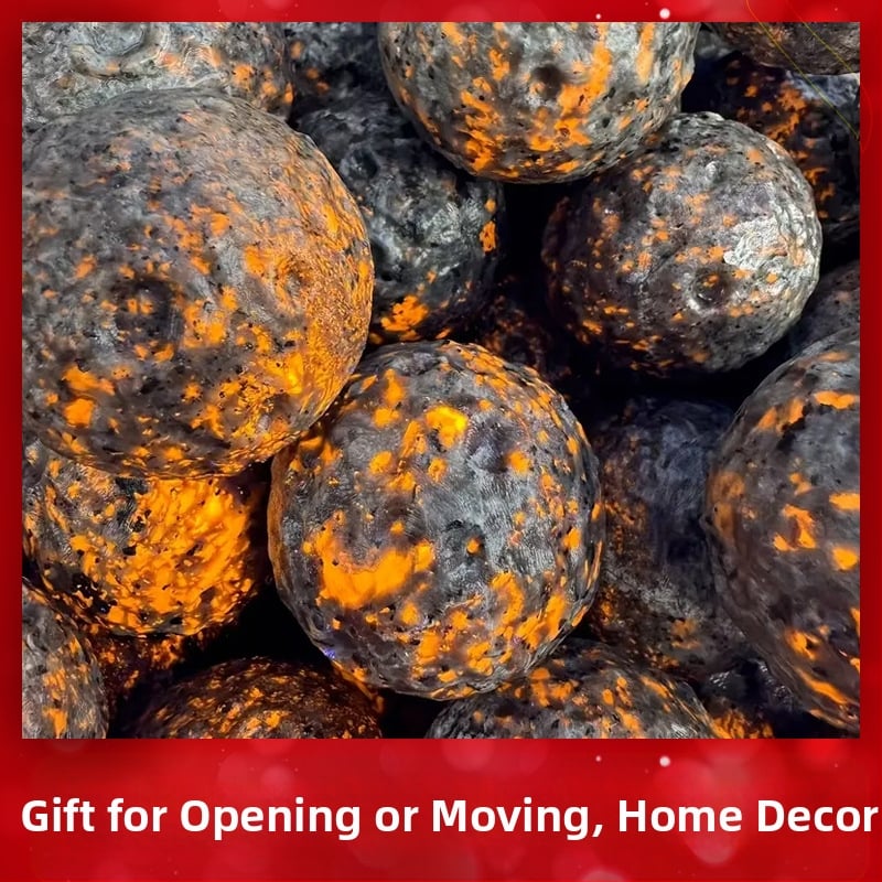 Asztali dísz Flame Stone, Crater Ball, Moon Surface, Crystal (CMS kód)