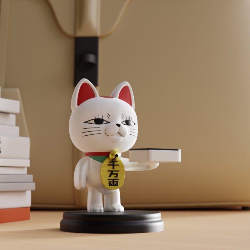 Βάση φόρτισης ρολογιού με γάτα-τυχερή, ρητίνη, συμβατή με Apple Watch και Huawei Watch, κινέζικού στυλ, επιτραπέζιος οργανωτής