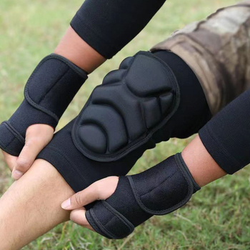 Σετ προστατευτικά γόνατων και αγκών για στρατιωτική εκπαίδευση — τετράδα, EVA αφρός και ελαστικό βαμβακερό νήμα, για ενήλικες