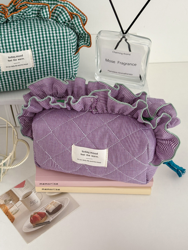 Sulankstoma saugojimo maišelis su languotu raštu, medvilnė, poliesterio pamušalas, universalus, kasdieniniam naudojimui