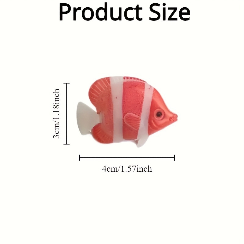 Set decorativ pentru acvariu - pești din plastic cu transfer termic, model jd601100192147332