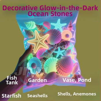 Pietre luminate pentru acvariu, piatră oceanică, decor pentru fundul acvariului, cod 020