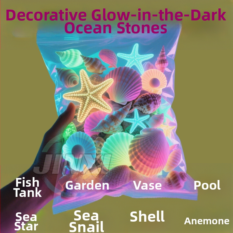 Pietre luminate pentru acvariu, piatră oceanică, decor pentru fundul acvariului, cod 020