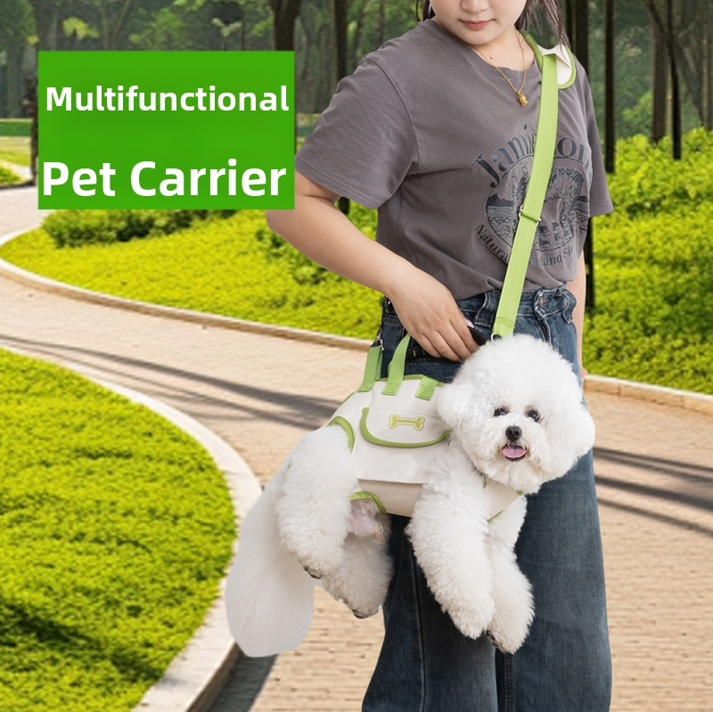 Чанта за разходка на домашни любимци с презрамка през гърдите — Oxford, солиден модел, произход Zhejiang, твърдост средна до мека