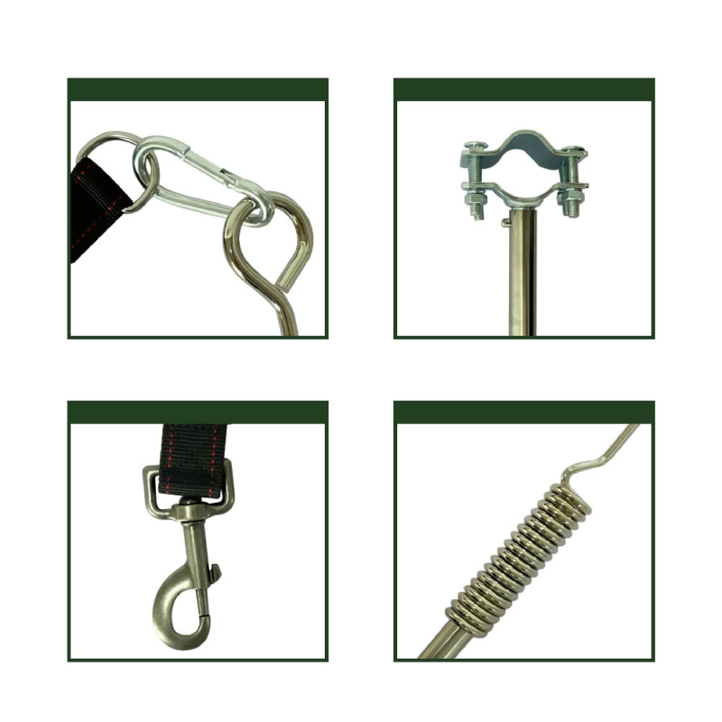 Lesă pentru câini din oțel inoxidabil, PETALENT, utilizare universală, model SCL9462B