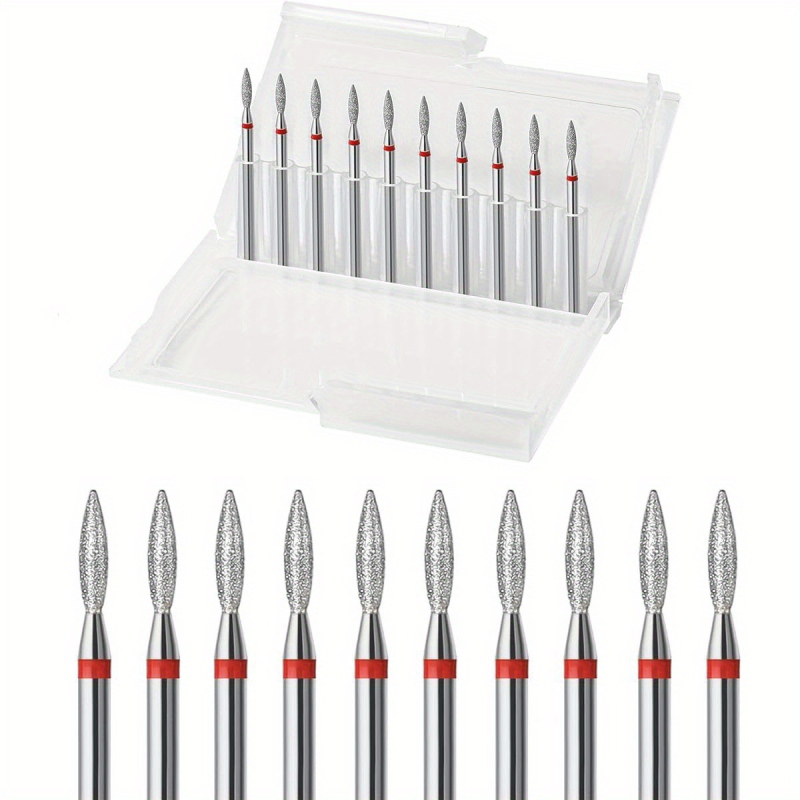 Cap de șlefuit unghii cu diamant și nisip – set de 10 piese, pre-tratament în stil rus