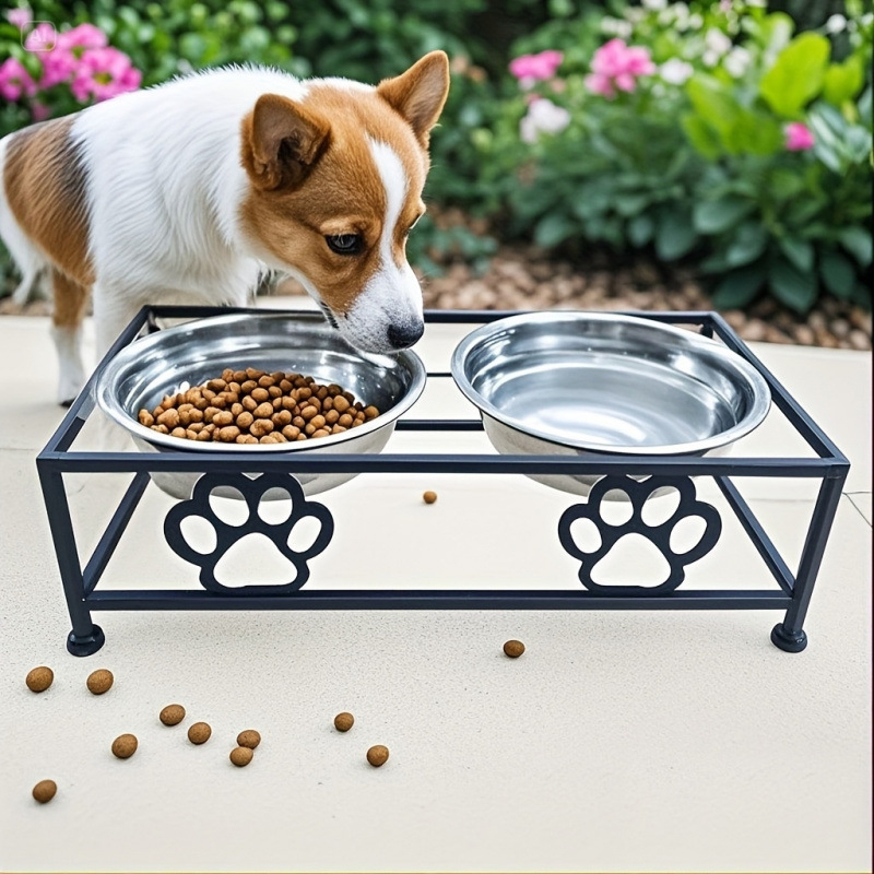 Rozsdamentes acélból készült kutyatálak – kettős tál készlet, Származás: Kína, Határokon átívelő kizárólagos ellátás, Háziállat etetőeszközök