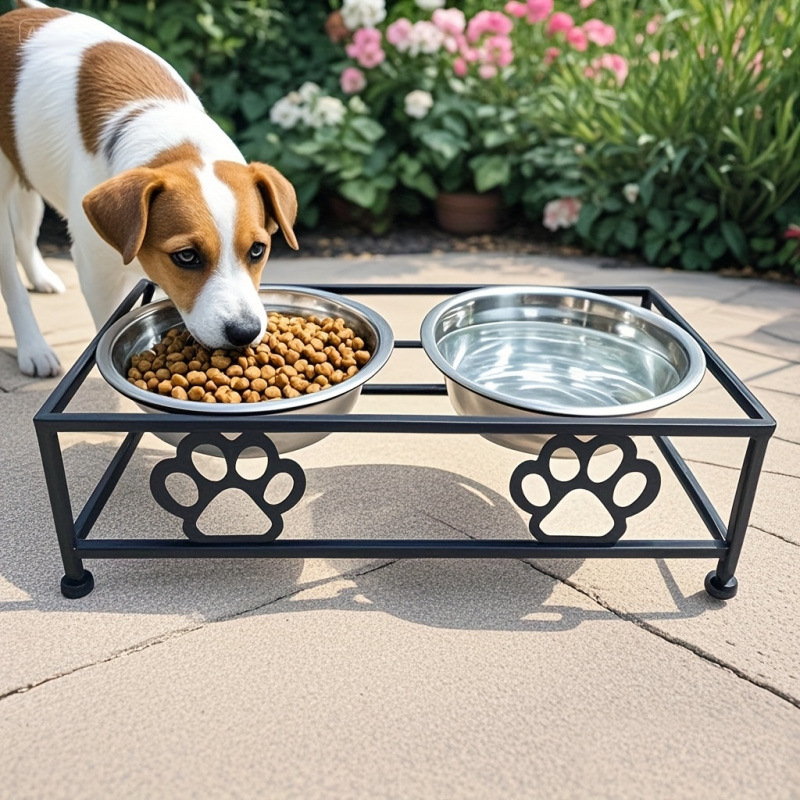 Rozsdamentes acélból készült kutyatálak – kettős tál készlet, Származás: Kína, Határokon átívelő kizárólagos ellátás, Háziállat etetőeszközök
