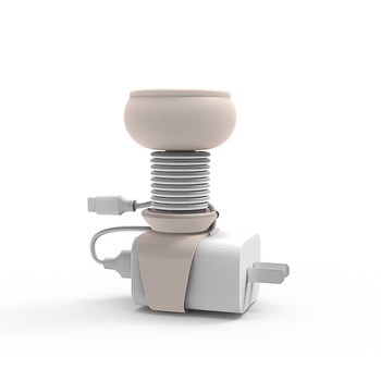 Silikono karikatūrinis kabelių organizatorius įkrovikliams