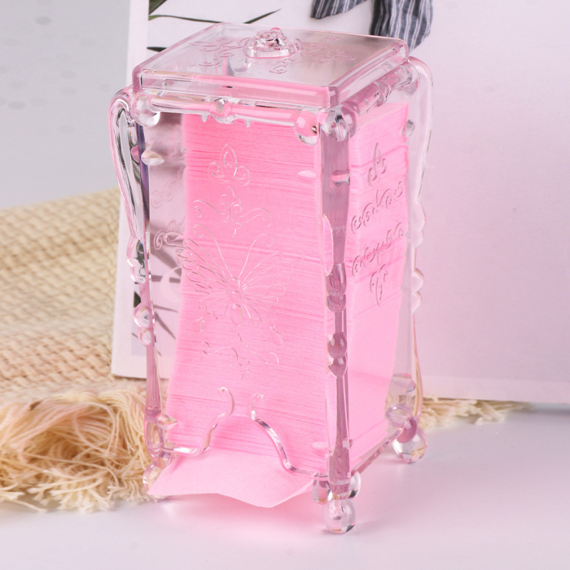 Manikiūro vatos pagalvėlių laikymo dėžutė su dangčiu, dulkių apsauga (Kodas: Adan-178, Medžiaga: Kita, Prekės ženklas: Kita, Importuota: Ne)