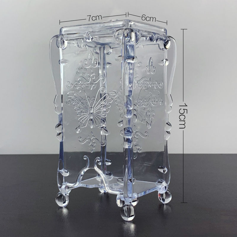 Manikiūro vatos pagalvėlių laikymo dėžutė su dangčiu, dulkių apsauga (Kodas: Adan-178, Medžiaga: Kita, Prekės ženklas: Kita, Importuota: Ne)