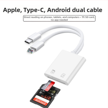 Čitač kartica Type-C, dva u jednom SD/TF za Apple uređaje, USB 2.0