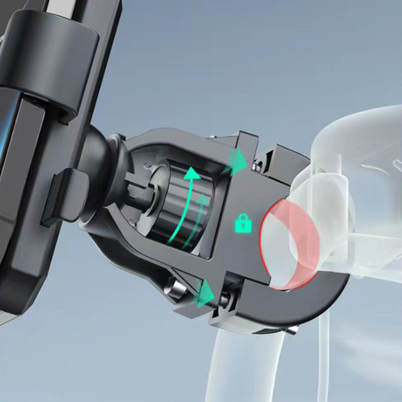 Suport pentru telefon pentru bicicletă, material ABS, model DD-F7C, stil simplu, marcă Unique