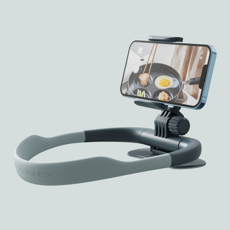 Lazy bracket Suport pentru telefon cu prindere la gât – pentru noptieră și birou, suport din plastic flexibil