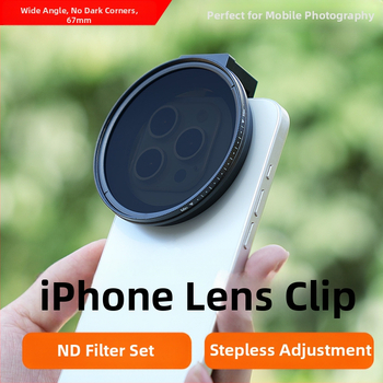 Držač Filtera za iPhone za mobilnu fotografiju | aluminijska legura, kompatibilan s 67 mm filterom