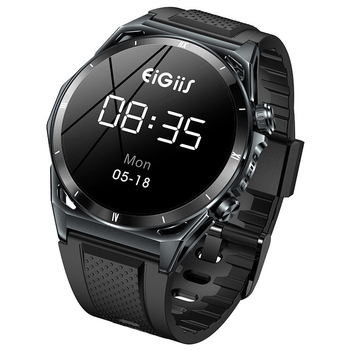 Смарт часовник с Bluetooth за разговори, измерване на сърдечен ритъм, кръвно налягане, мониторинг на съня и крачкомер