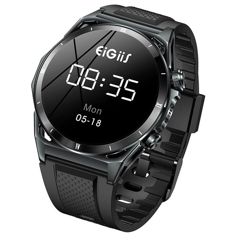 Ceas inteligent cu apeluri Bluetooth, ritm cardiac, tensiune arterială, monitorizare a somnului și pedometru