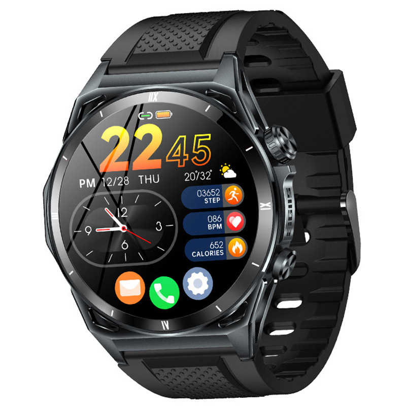 Ceas inteligent cu apeluri Bluetooth, ritm cardiac, tensiune arterială, monitorizare a somnului și pedometru