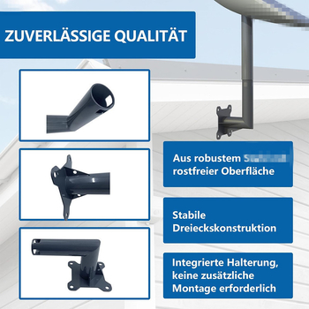 Μεταλλικό στήριγμα GEN2 A30 για εξωτερική χρήση, χάλυβας, συγκόλληση