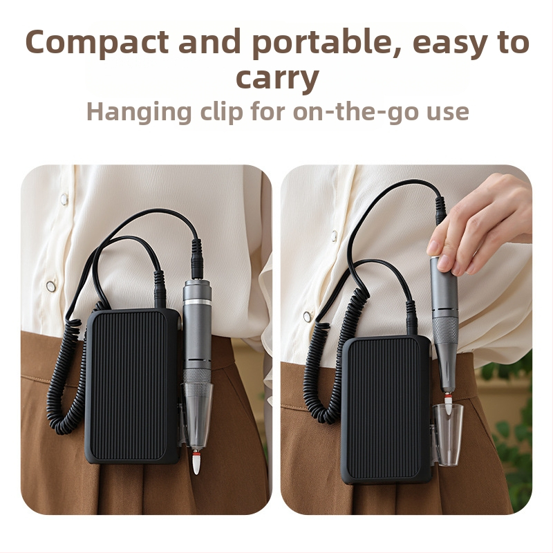 Elektrický pilník na nechty – nástroj na brúsenie povrchu nechtov, plastové telo, model CH-DM802, Zhejiang