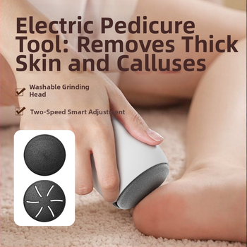 Elektronikus lábreszelő otthoni használatra, gel kapszula rendszerrel – halott bőr és tyúkszem eltávolítása