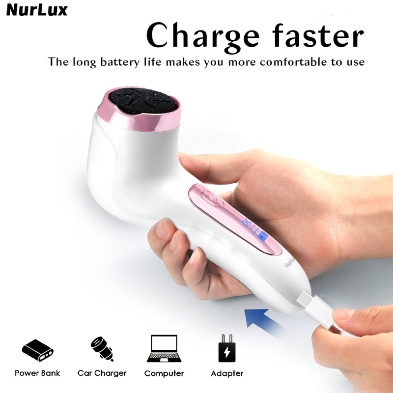 weeme Elektromos újratölthető lábreszelő JM07 – automatikus elhalt bőr és tyúkszem eltávolítás