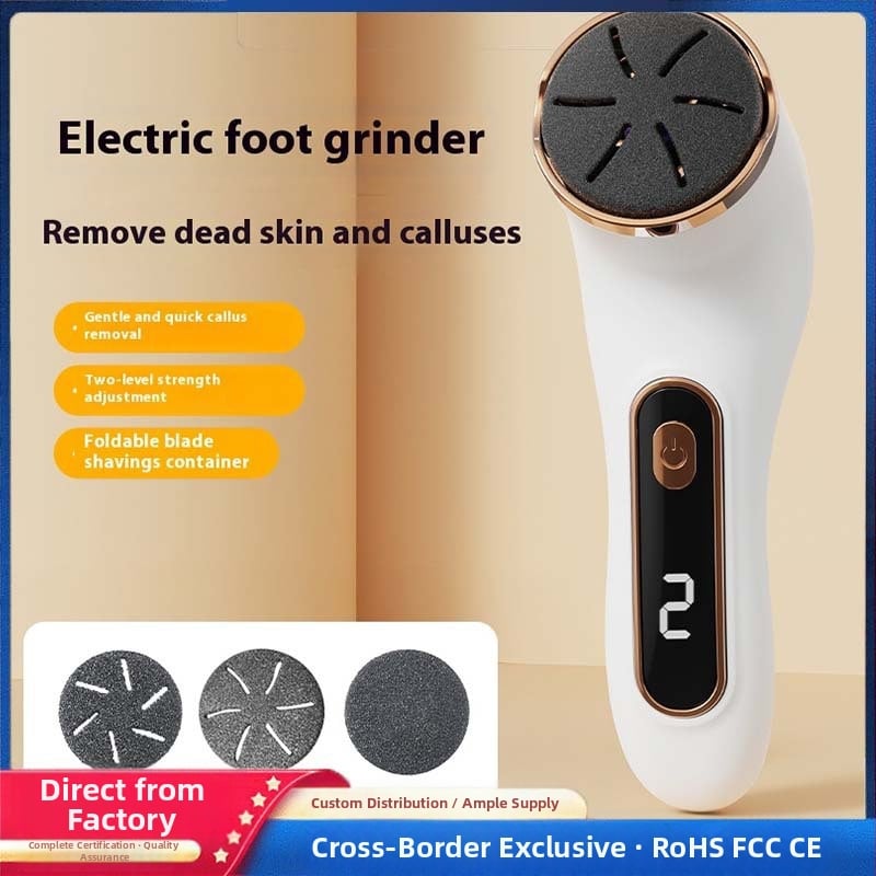 Elektromos lábápoló készülék – eltávolítja a holt bőrt, porfelszívó, vízálló pedikűr eszköz – Modell 000, Márka Neutral, bevezetés 2025