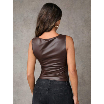 Moteriški plisuoti sijonai Slim-Fit – medvilnės-linų audinys, 2023 vasara, lengvas verslo stilius