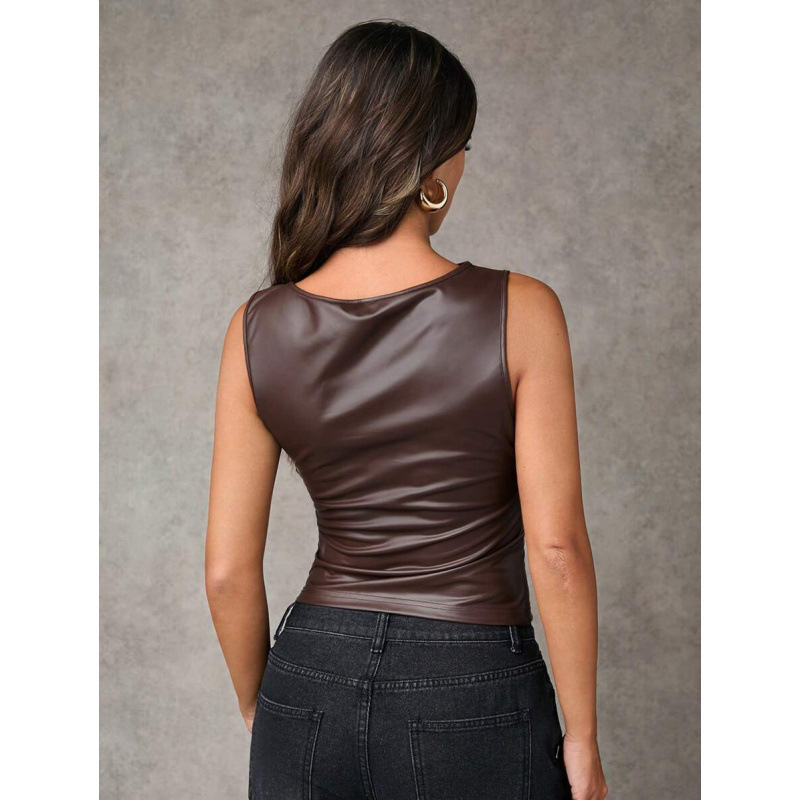 Moteriški plisuoti sijonai Slim-Fit – medvilnės-linų audinys, 2023 vasara, lengvas verslo stilius