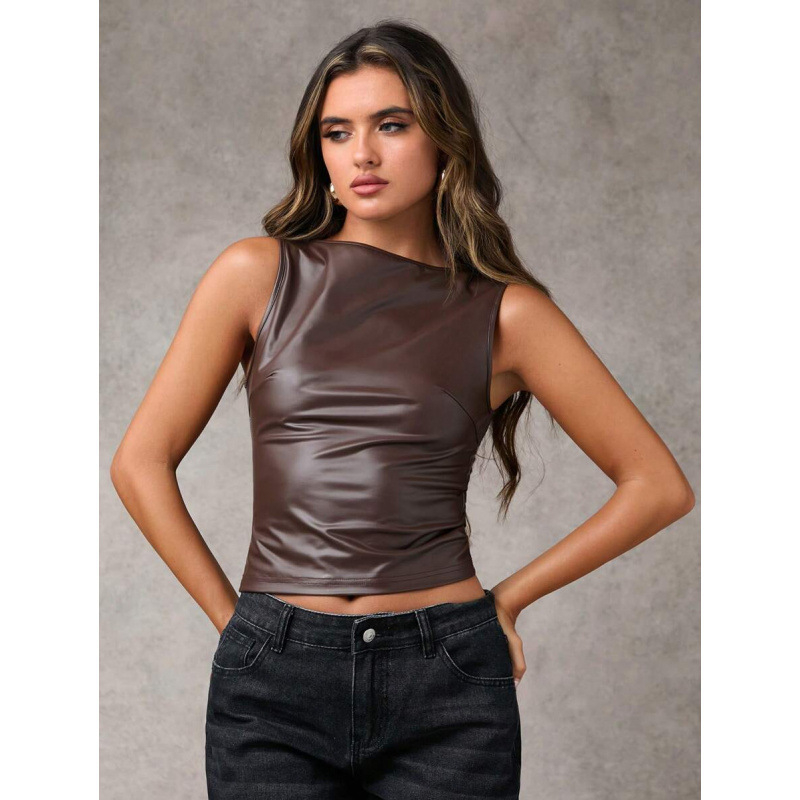 Moteriški plisuoti sijonai Slim-Fit – medvilnės-linų audinys, 2023 vasara, lengvas verslo stilius