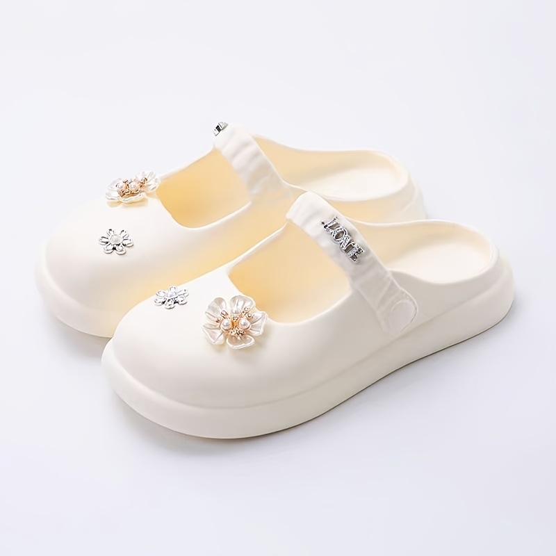 Bateliai be raištelių su gėlių dizainu, platforma, arkos parama, Lolita stilius, EVA viršus ir padas