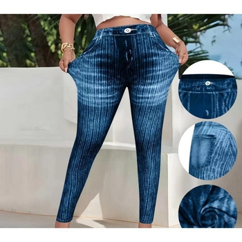 Korejiečio stiliaus capri kelnes su karvės atspaudais, aukštas liemuo, bambukų pluoštas