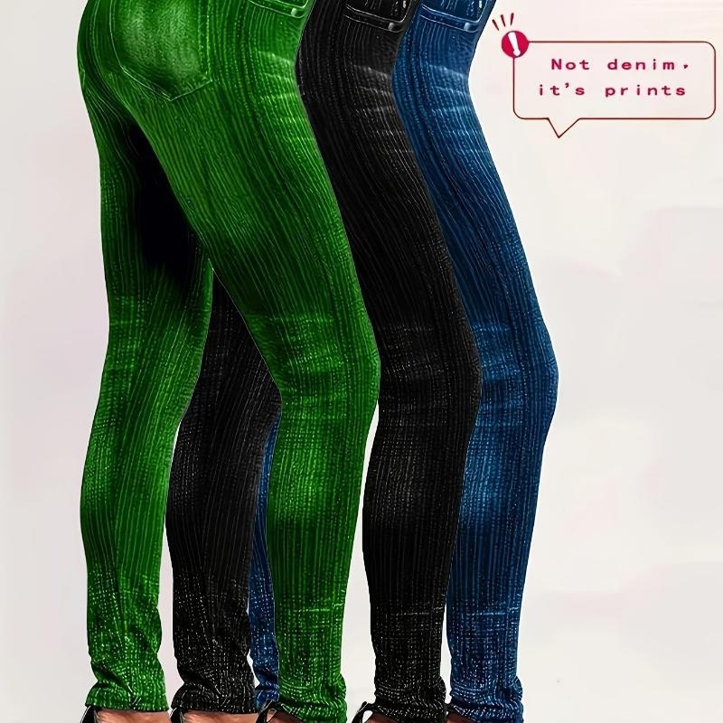 Korejiečio stiliaus capri kelnes su karvės atspaudais, aukštas liemuo, bambukų pluoštas