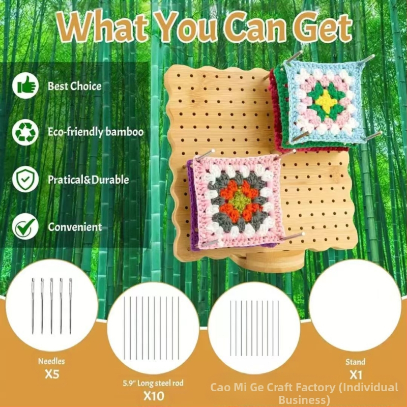 Perforirana drvena ploča za motive za hekkanje — ploča za oblikovanje ručnog veza i šivanja, prilagodljiv dodatak