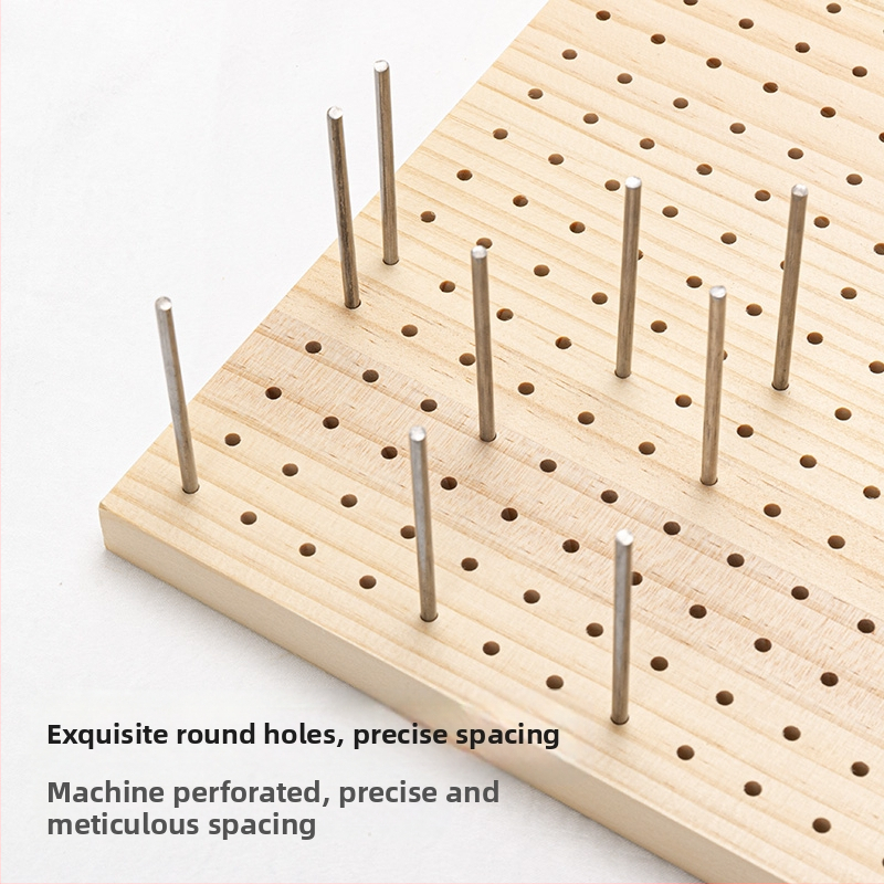 Perforirana drvena ploča za motive za hekkanje — ploča za oblikovanje ručnog veza i šivanja, prilagodljiv dodatak