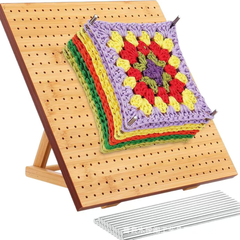 Perforirana drvena ploča za motive za hekkanje — ploča za oblikovanje ručnog veza i šivanja, prilagodljiv dodatak