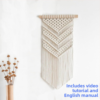 Σετ DIY για χριστουγεννιάτικο δέντρο – πλεκτή βαμβακερή διακόσμηση από σχοινί, στυλ Ευρώπη-Αμερική, για τα Χριστούγεννα