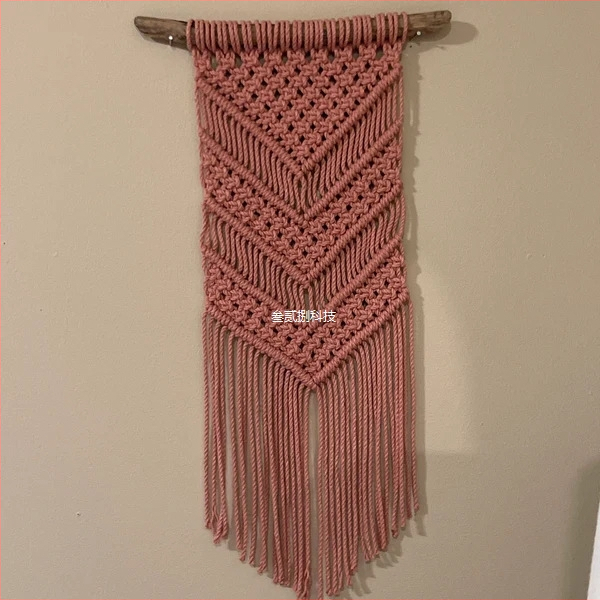 Kit DIY pentru bradul de Crăciun – ornament din sfoară împletită din bumbac, stil european-american, pentru Crăciun